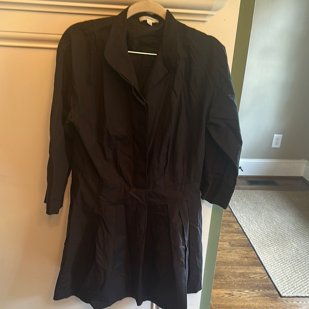 VINCE Black Long-Sleeve Dress